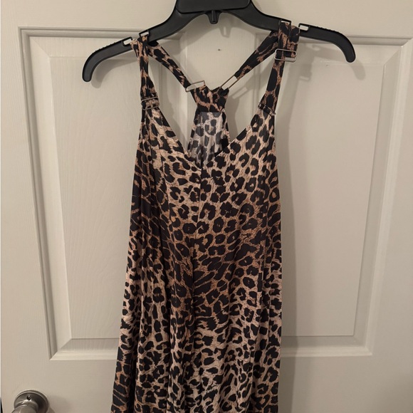 All Saints Leopard/Animal Print Sleeveless Maxi Dress size 10 - Picture 2 of 15